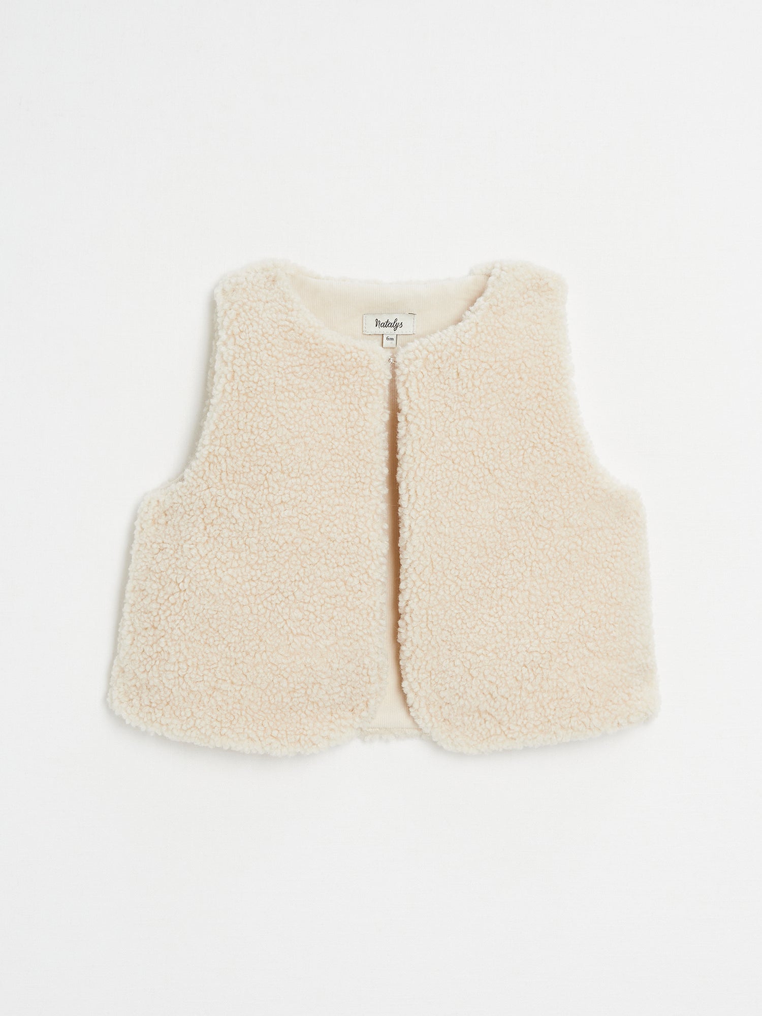 אפודה ללא שרוולים דמוי פרווה