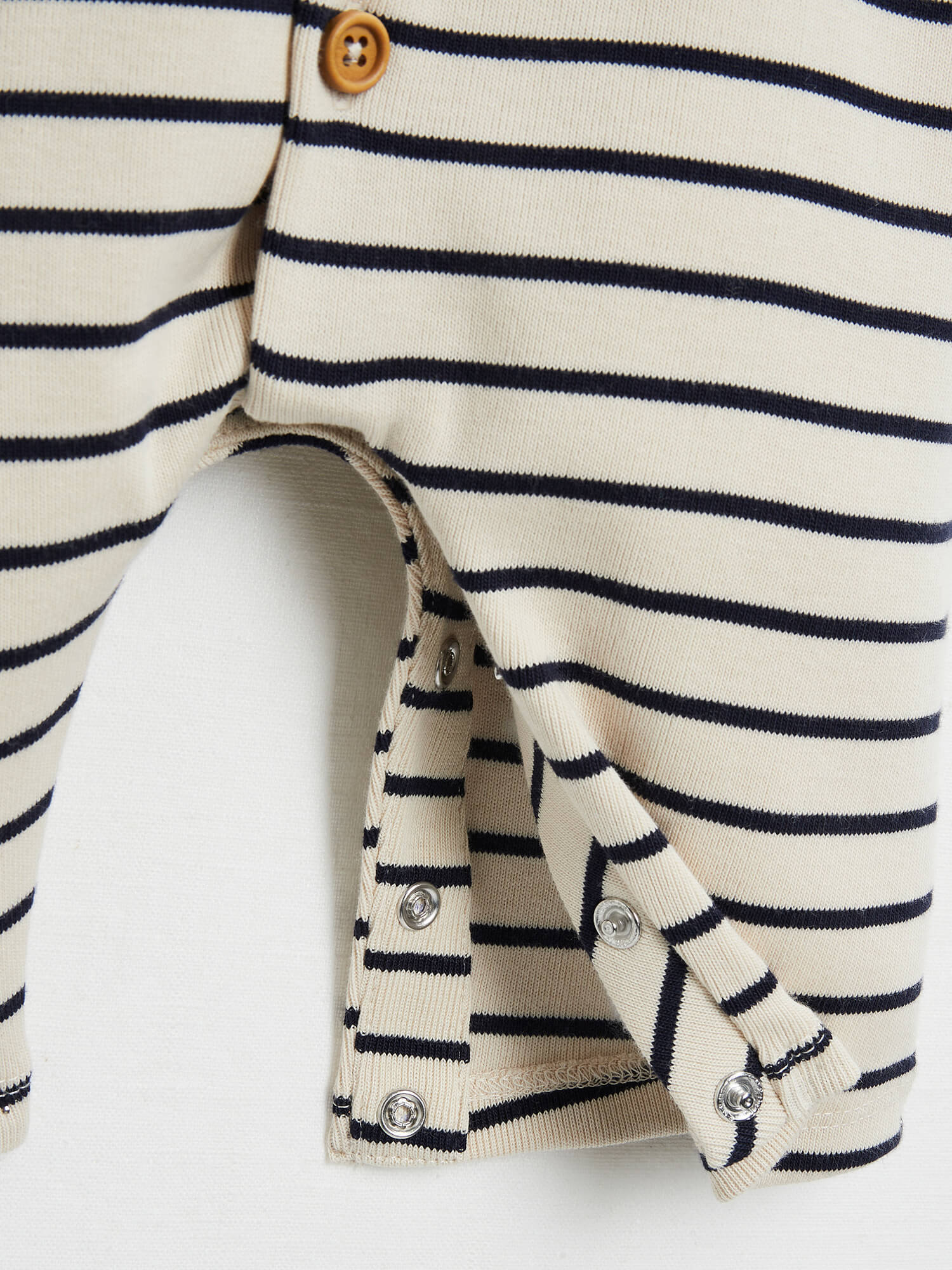 אוברול פסים עם רקמת "Chou"