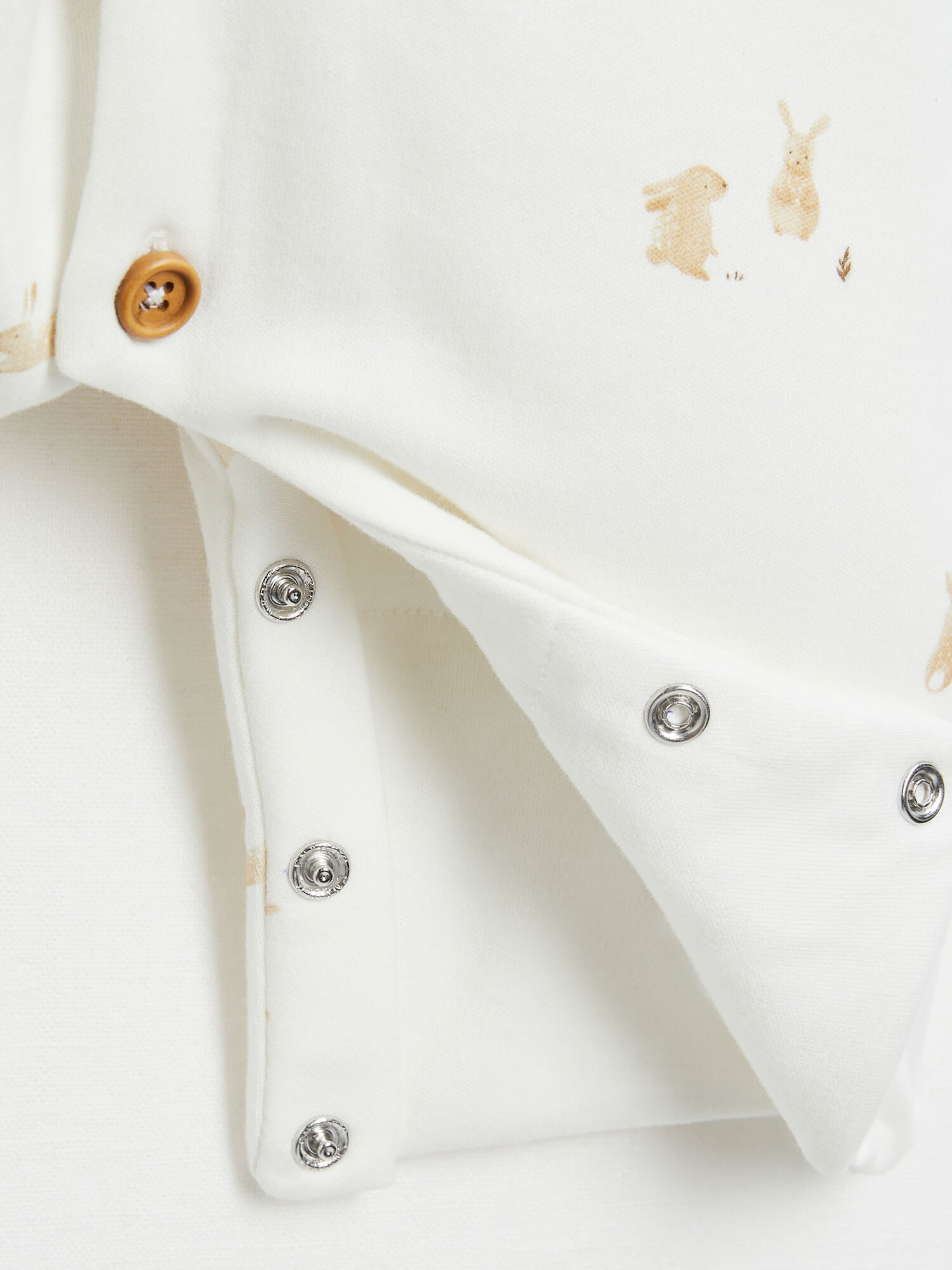 אוברול ארוך ללא רגליות הדפס ארנבים