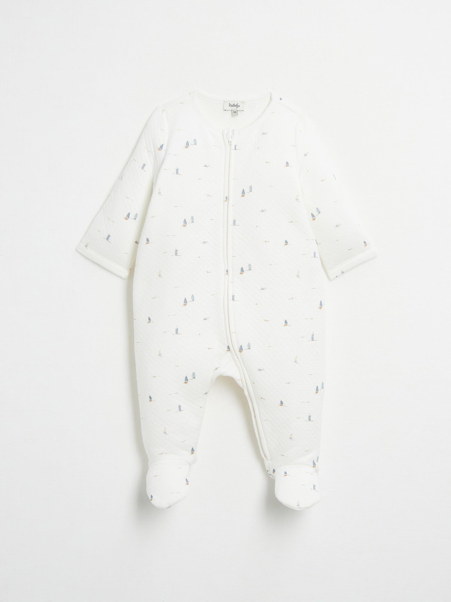 אוברול רגליות הדפס סירות