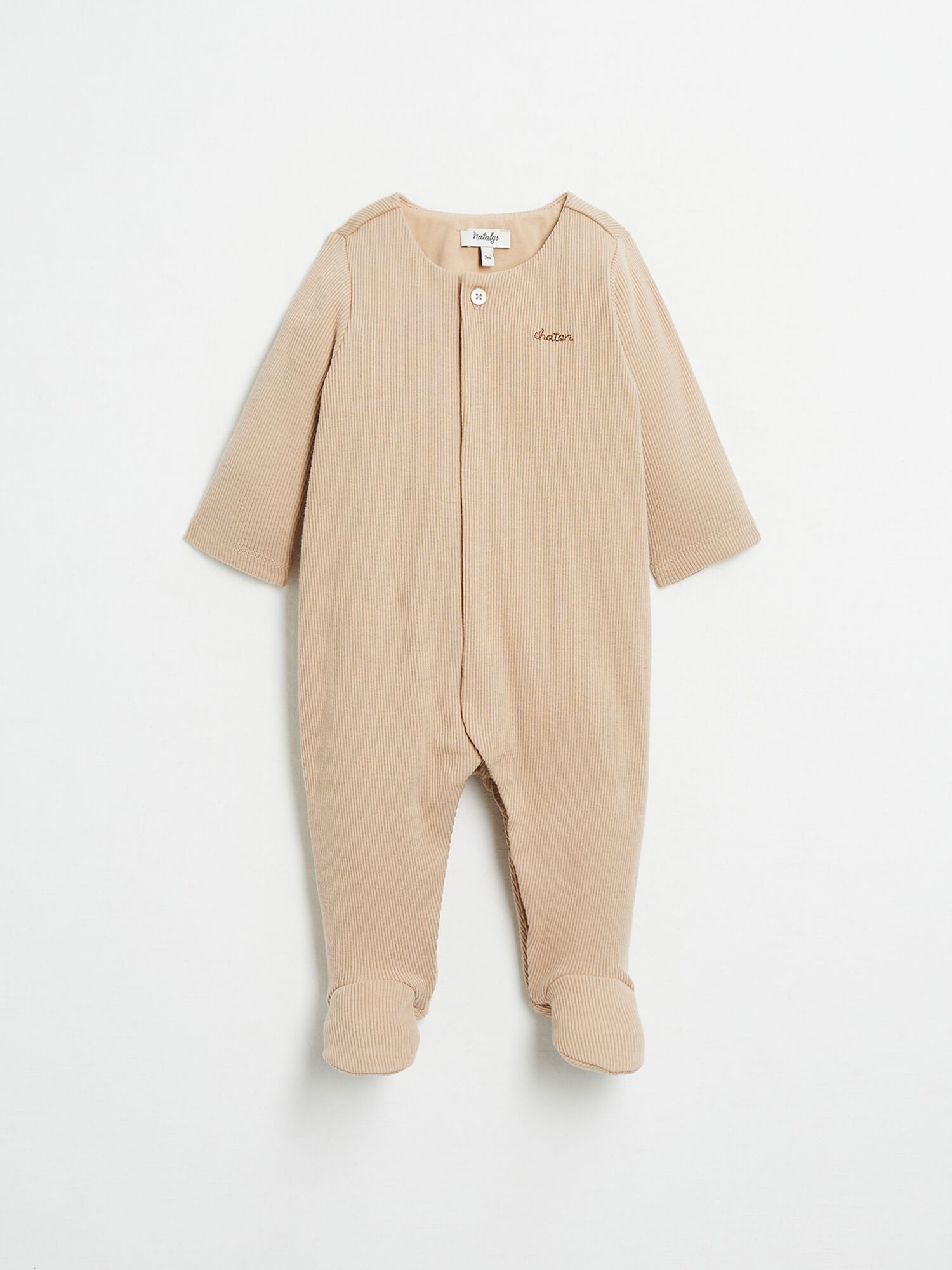 אוברול רגליות עם רקמת "Chaton"