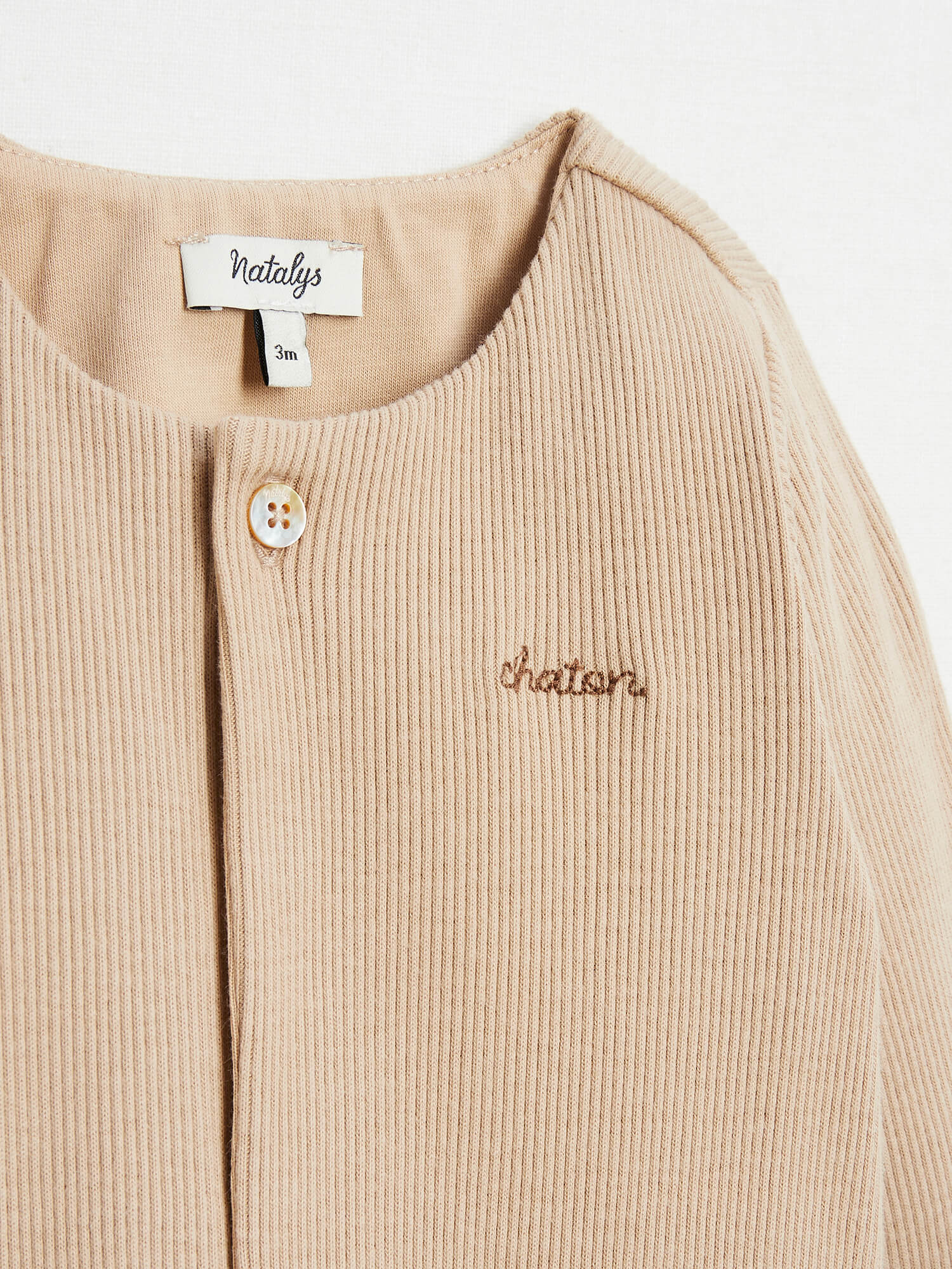 אוברול רגליות עם רקמת "Chaton"