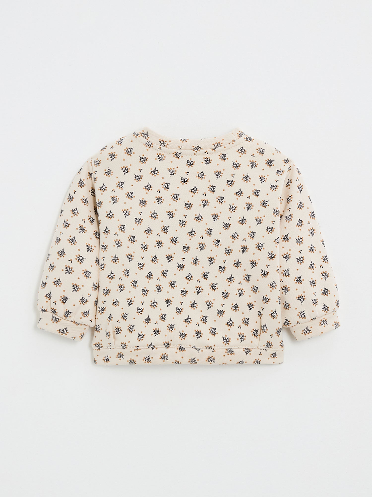 סווטשירט פליז הדפס פרחי נורית