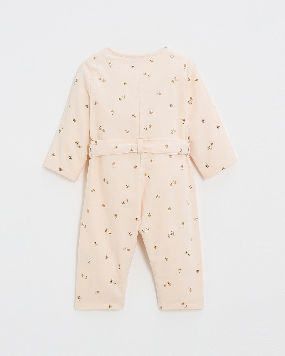 אוברול שרוולים ארוכים הדפס פרחים