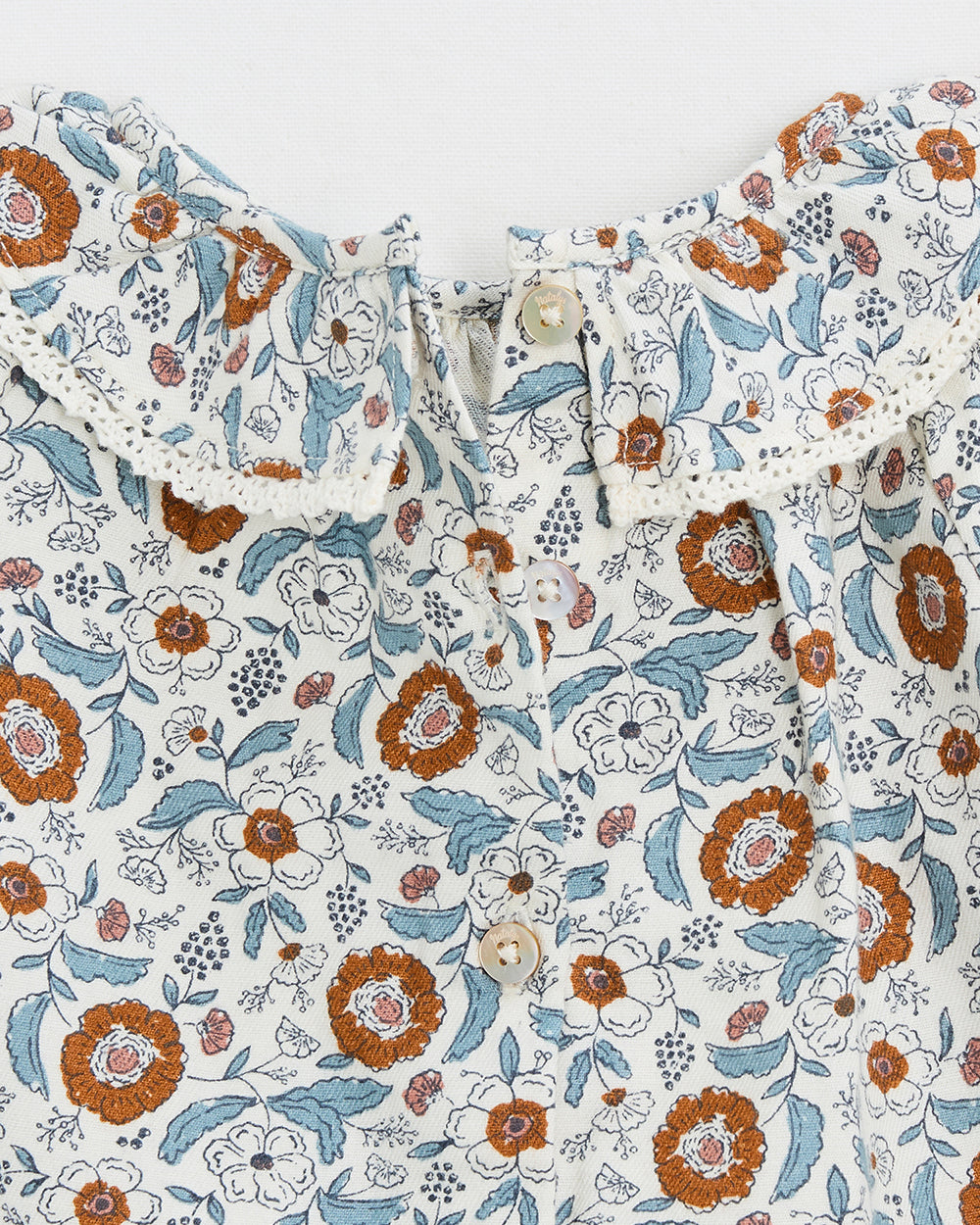 חולצה הדפס פרחים פולקלורי