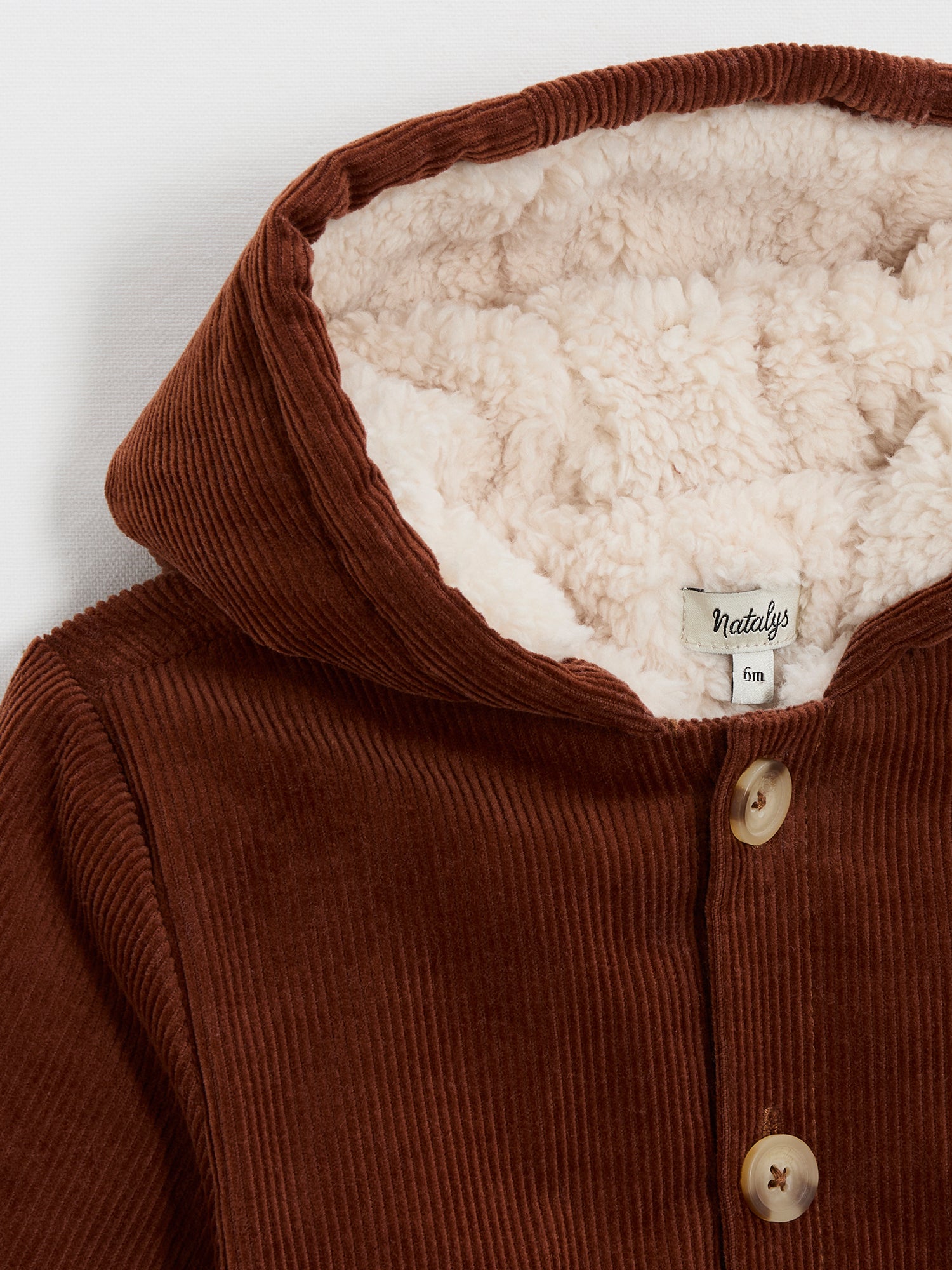 מעיל קורדרוי בגוון חמרה