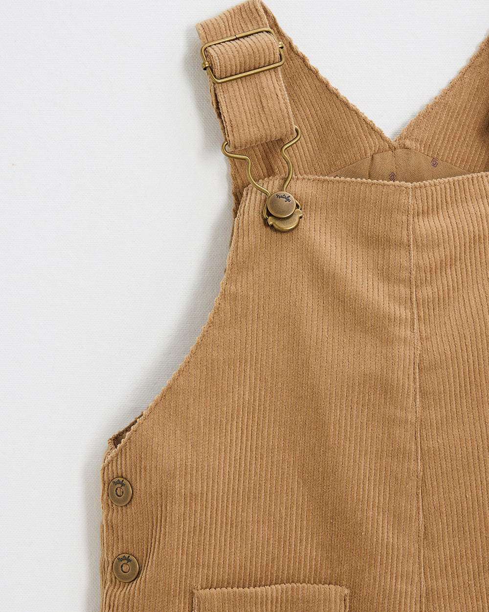 אוברול קורדרוי בצבע קרמל