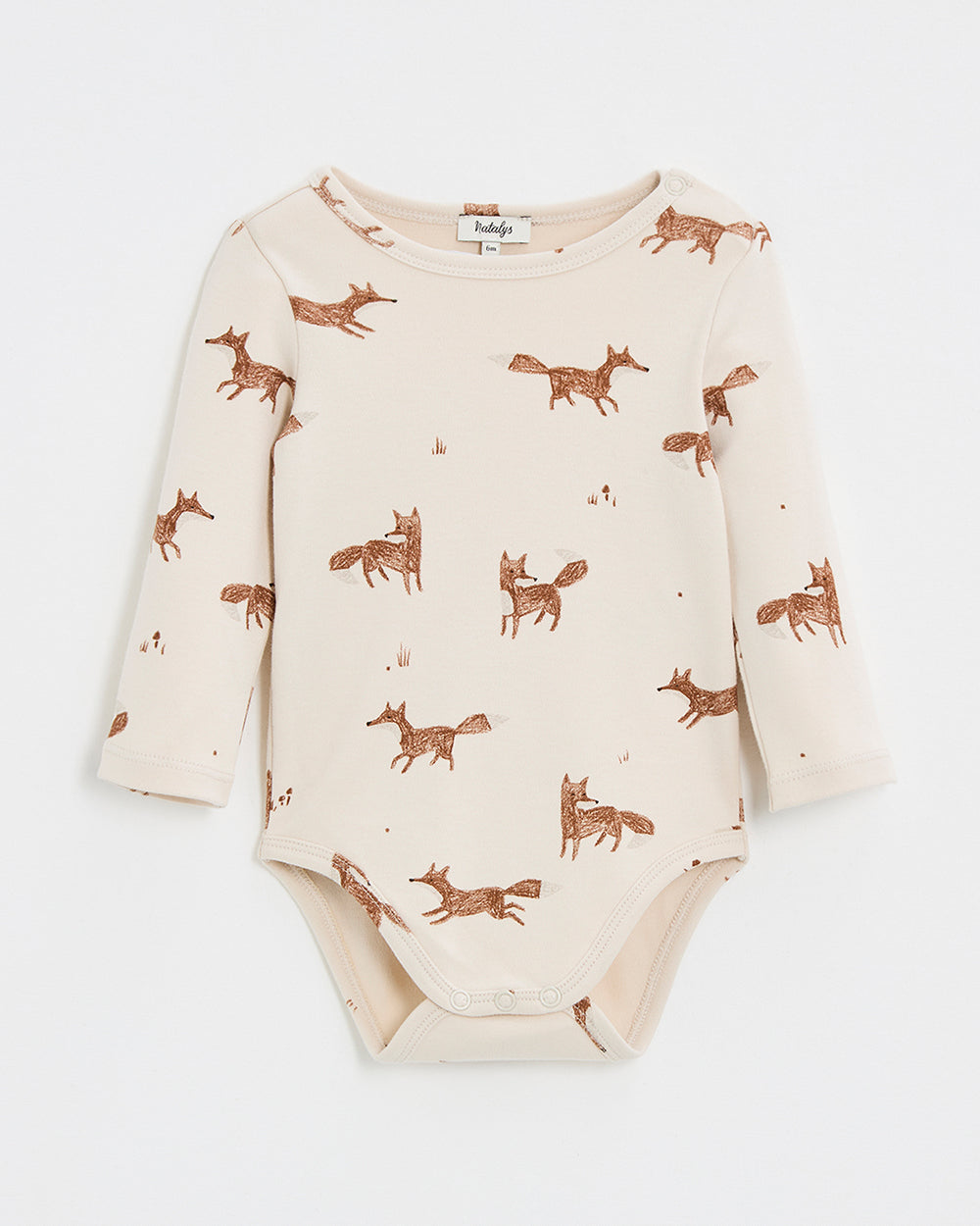 בגד גוף ארוך הדפס שועלים