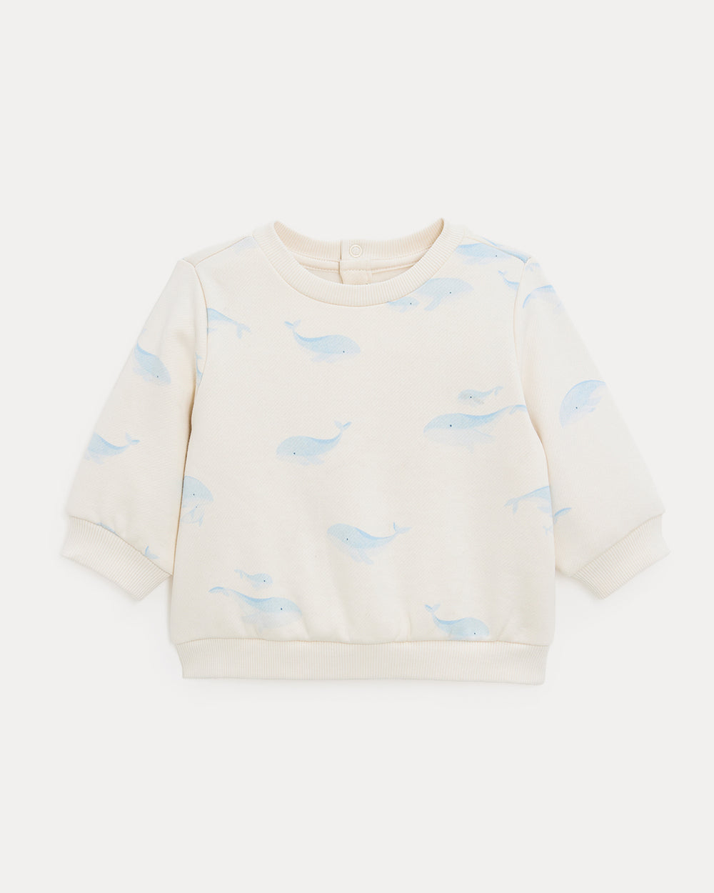 סווטשירט פליז הדפס לוויתנים