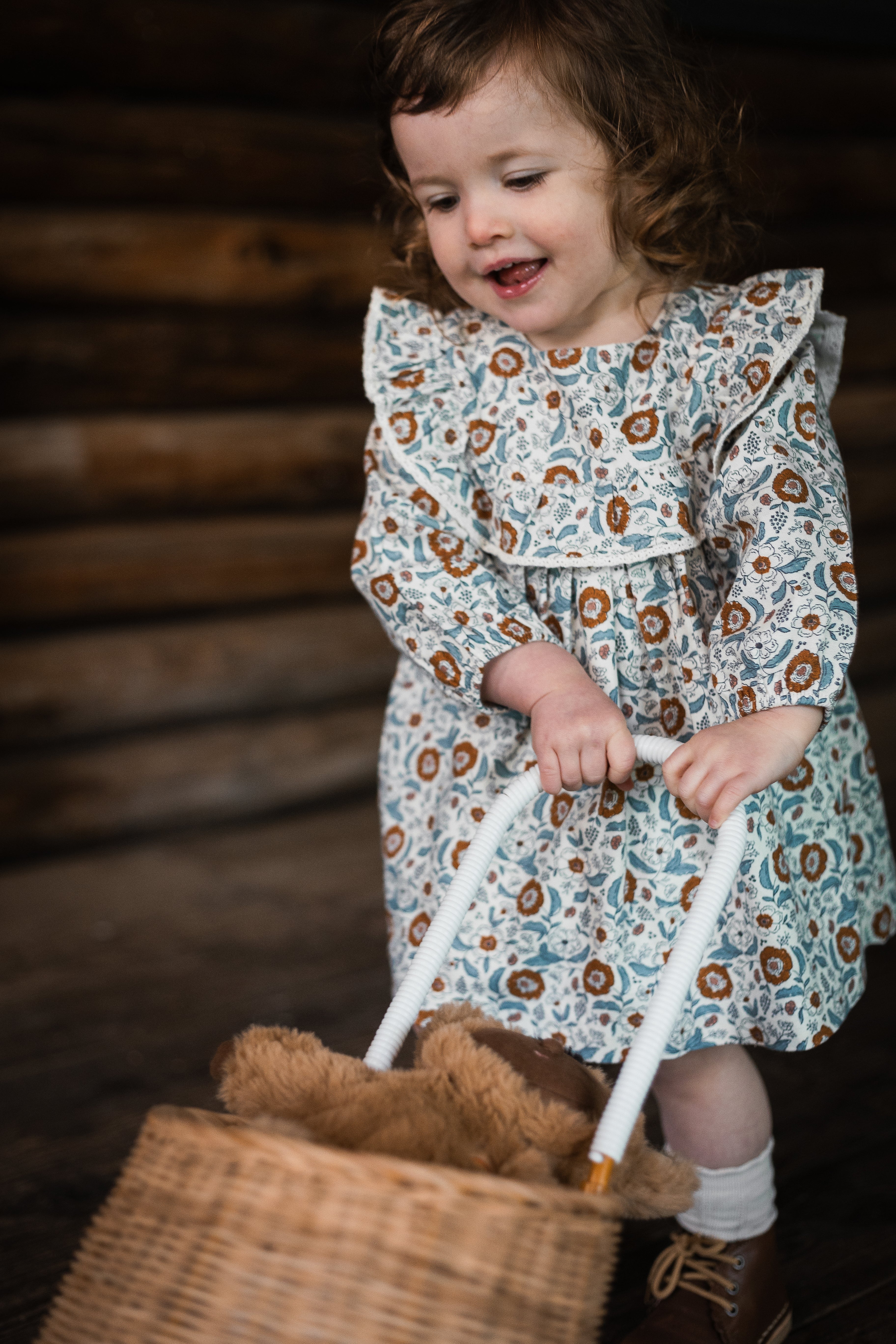 שמלת פרחים פולקלורית שני חלקים